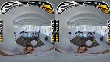VIRTUAL PORN - MAE MILANOS STEP CREEP FUCKS HER HARD!