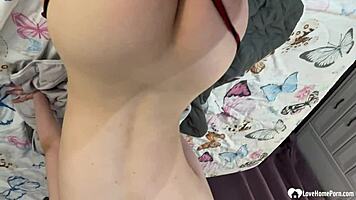 Big Ass Babe Bent Over in Thong for Hardcore Doggystyle POV