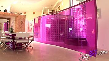 I'm Ashley Lovebug with Luna Paradise in lesbian fun