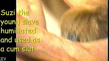 Suzi the Young 18+ Slave Takes Cum as a Dirty Slut