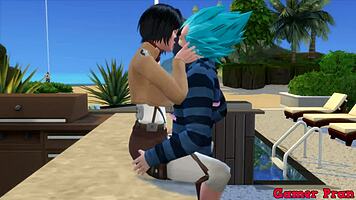 Mikasa asks Vegeta to teach her cooking