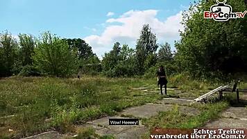 Gothic Teen Picked Up for Outdoor Sex