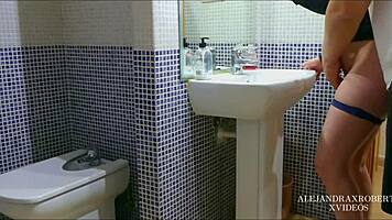 My boyfriend jerks off my pregnant friend in wild 3some fun