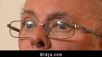 Old man teases cute teen 18+ slut