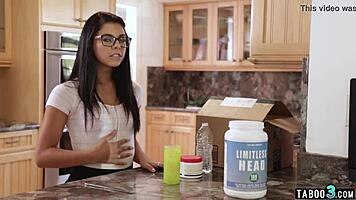 Cute Gina Valentina takes on five huge cocks in wild blowbang