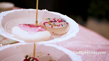 Alice's foursome with queen of hearts, mad hatter, and white rabbit?