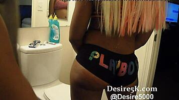 I love spanking that cute ebony teen's firm ass