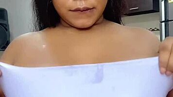 My stepsister teaches me Russian handjobs tutorial