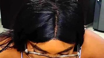 My stepsister teaches me Russian handjobs tutorial