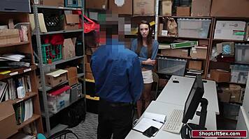 Wow, this 18yo Babe and Brunette Got Nailed by Officer!! 😱