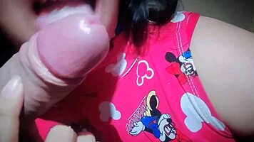 Latina teen 18+ stepmom gives epic blowjob to stepson