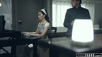 Housewife drilled in exam!