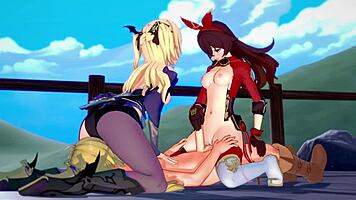 Genshin Impact - Two Archer Girls In 3d Cartoon