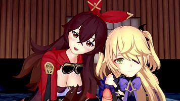 Genshin Impact - Two Archer Girls In 3d Cartoon