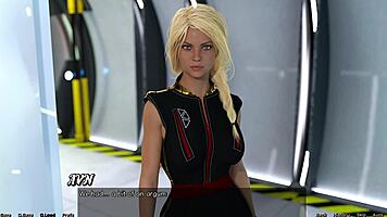 Blonde Virgin Caught Fucking Step Sister In 3D Space Adventure With Curvy Bodies