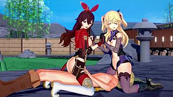 Genshin Impact - Two Archer Girls In 3d Cartoon