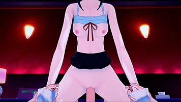 Pov fucking kaguya shinomiya cum in her pussy love is war hentai.