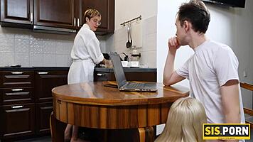 Blonde Pornstar Sucks And Gets Drilled By Stepbro