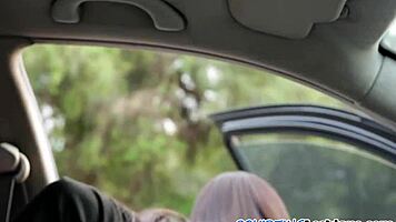 Busty milf queening teen beauty with face sitting