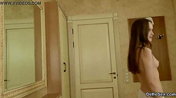 ardent teen 18+ie teases her slim honey pot to a wild climax