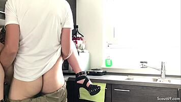 german teen 18+ gets so horny, bangs the handyman raw