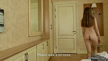 ardent teen 18+ie teases her slim honey pot to a wild climax