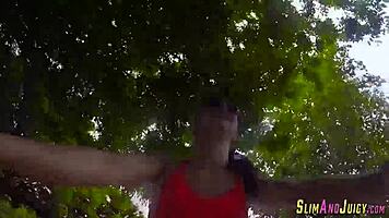 Big Booty Teen Slut Gets Railed Outdoors