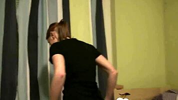 beautiful chick plays with her pretty pussy