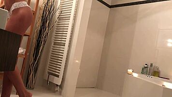 I secretly filmed my petite girlfriend's bathtime with a gopro for some voyeur fun.