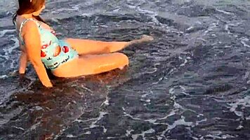 horny teen anaduro12 gets wild on beach in public