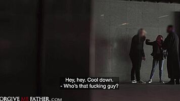 Small Tits Italian Wife Cheats with Big Dick, Caught by Angry Boyfriend