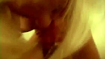 Busty Blonde Celeste Strips And Gives Handjob Blowjob In POV Until Cum