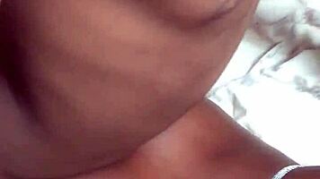 Homemade Doggystyle with Ebony Teen Bent Over for Deep Slow Thrusting