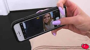 Aubrey Sinclair Deep Throats Stepbro's Huge Cock