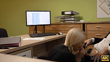 wow, hidden cam catches office fingering with czech blonde!