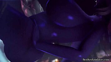 Big tits 3d milf rides huge cock in anime style, feel the action