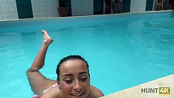 Hunt4K European Wife Pleases Old Owner In Pool For Cash