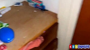 Uncle hides in closet and fucks niece after school