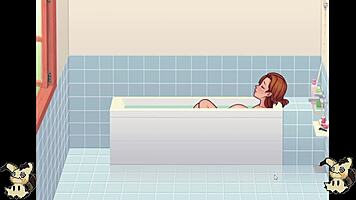 Wow, Hentai Game Countryside Life Gets Wild! Bathroom Blowjobs and Shower Action?