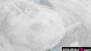 skinny colombian beauty calypso muse rips clothes to reveal perfect natural boobs