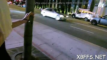 Slutty teens sharing a big dick in competition 😈