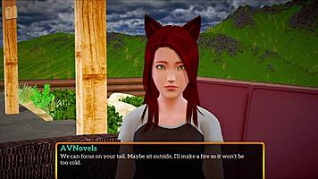 teen with small tits in erotic cartoon game