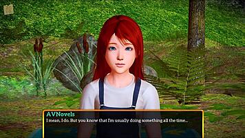 teen with small tits in erotic cartoon game