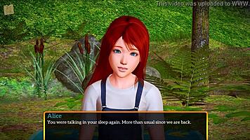 teen with small tits in erotic cartoon game