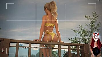 dreamland ep 16, umm, outdoor footjob by blonde, so hot!