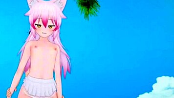 3D Hentai Ranka Okami Bent Over For Monster Ass