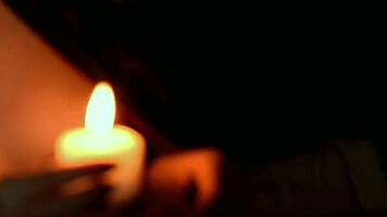 i'm the sexy devil putting hot wax on my big clit and nipples oops