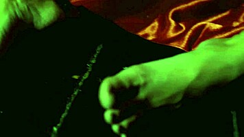 i'm the sexy devil putting hot wax on my big clit and nipples oops