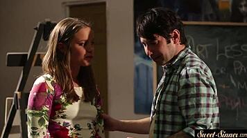 Teen Babe in Glamour Art Class Storyline