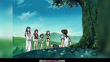 Sweet virgin pussy fucked and fingered in hentai.